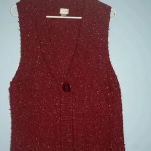 Alps Sweater Vest Women's Medium Classic Preppy Office Workwear